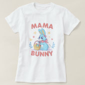 母のためのイースターティー；マバニーイースターTシャツ Tシャツ (デザイン正面)