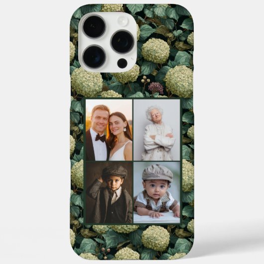 母のためのオーダーメイドアジサイiPhoneケース Case-Mate iPhoneケース (裏面)