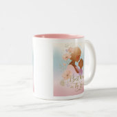 母のためのギフトマグ – 母の日のギフト – 最高の母母 ツートーンマグカップ (正面右)