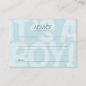 母のためのグラフィティブルーベビーシャワーアドバイスカード アドバイスカード (正面)
