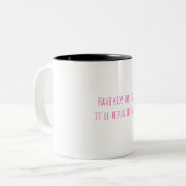 母のためのコーヒーマグ ツートーンマグカップ (正面左)