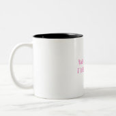 母のためのコーヒーマグ ツートーンマグカップ (左)