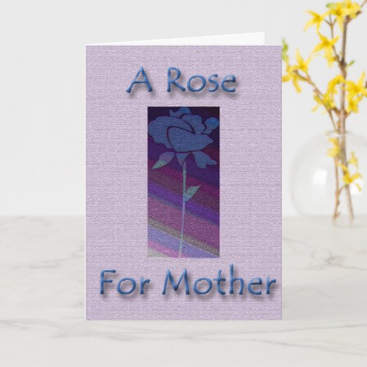 母のためのバラ カード (黄色い花)