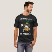 母のためのパイナップル母フルーツ夏 Tシャツ (正面フル)