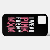 母のためのピンクリボン運動 ピンクの服を着て乳がん撲滅を Case-Mate iPhoneケース (裏面 (横))