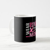 母のためのピンクリボン 乳がん啓発 コーヒーマグカップ (正面左)