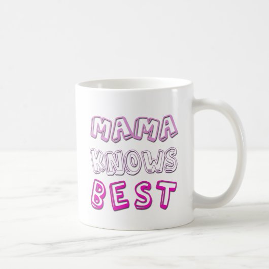 母のためのママKnows Best Mug コーヒーマグカップ (右)