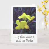 …母のための単語がなかったら カード (黄色い花)