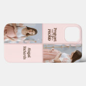 母のための新しい誇りを持った母妊娠タイポグラフィギフト Case-Mate iPhoneケース (裏面 (横))