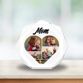 母のための時代を超えた家族のコラージュのギフト フォトブロック