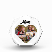母のための時代を超えた家族のコラージュのギフト フォトブロック (正面)