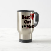 母のための最も最高のな猫のお母さんの商品 トラベルマグ (正面右)