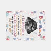 母のための最初の母の日の贈り物,母のための毛布の贈り物 フリースブランケット (正面(横))