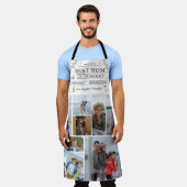 母のための最高のレシピ |母の日の写真 エプロン (着用した状態)