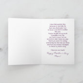 母のための母の日の挨拶 – LILACS カード (内部)