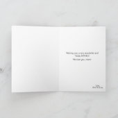 母のための水色ベリーお誕生日ケーキ カード (内部)