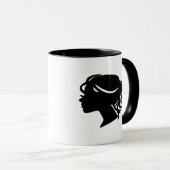 母のための漫画のサッカーマグ マグカップ (正面右)