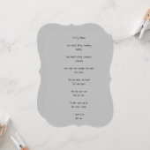 母のための美しい詩のカード カード (正面/裏面インサイチュ)