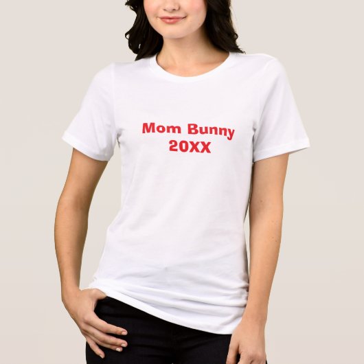母のための面白いイースターTシャツ トライブレンドTシャツ (正面)