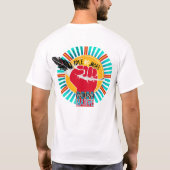 母のためのIdleNoMovementを称える Tシャツ (裏面)