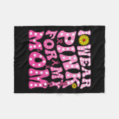 母のためのNk 乳がん撲滅支援Tシャツ フリースブランケット (正面(横))