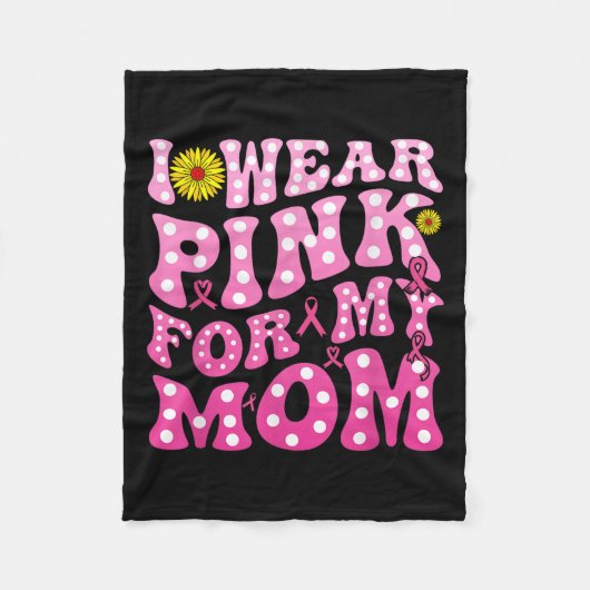 母のためのNk 乳がん撲滅支援Tシャツ フリースブランケット (正面)