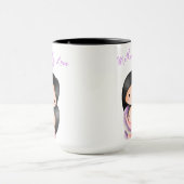 母のような愛の母と娘の抱き締め マグカップ (中央)