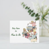 母のアドバイスカードヴィンテージ子おもちゃ列車 ポストカード (スタンド正面)