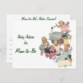 母のアドバイスカードヴィンテージ子おもちゃ列車 ポストカード (正面/裏面)