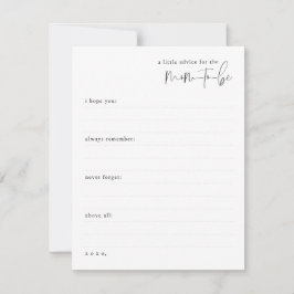 母のアドバイス ノートカード