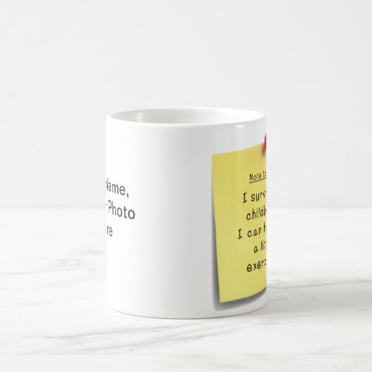 母のエクササイズ新年の解決マグ コーヒーマグカップ (中央)