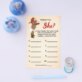 母のオウム消防士の赤ちゃんシャワーゲームカードはどこだった チラシ (シングル)