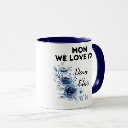 母のカスタムマグカップ子の贈り物 マグカップ (正面右)