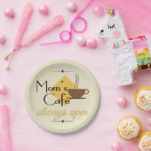 母のカフェ常時開 ペーパープレート (パーティー)