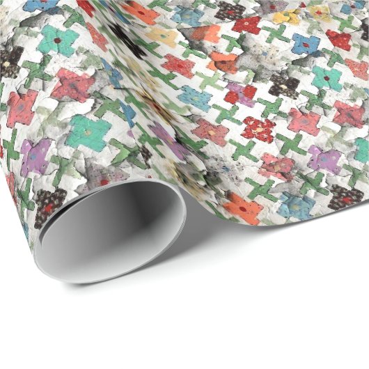 母のキルトのギフト用包装紙 ラッピングペーパー (ロールコーナー)