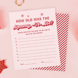 母のクリスマスベビーシャワーゲームは何歳だった