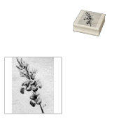 母のグラジオラス ラバースタンプ (押印)