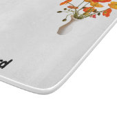 母のケシの花瓶で切る板 カッティングボード (角)