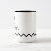 母のコーヒーマグで疲れた ツートーンマグカップ (中央)
