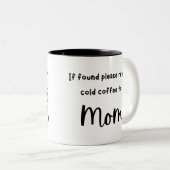 母のコーヒ恋しく思ーマグ ツートーンマグカップ (正面右)