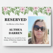 母のサイン結婚用の写真 フォトプラーク (正面)