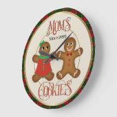 母のジンジャーブレッドCookie ラージ壁時計 (傾斜)