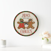母のジンジャーブレッドCookie ラージ壁時計 (ホーム)