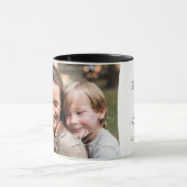 母のスクリプトハート感謝の瞬間の写真 マグカップ (中央)