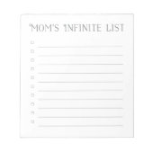 母のチェックリスト |チェックボックス40切り取りペー遠くにジ ノートパッド (正面)