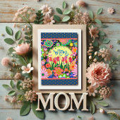 母のチューリかわいらしップユニーク幸福な母の日 カード