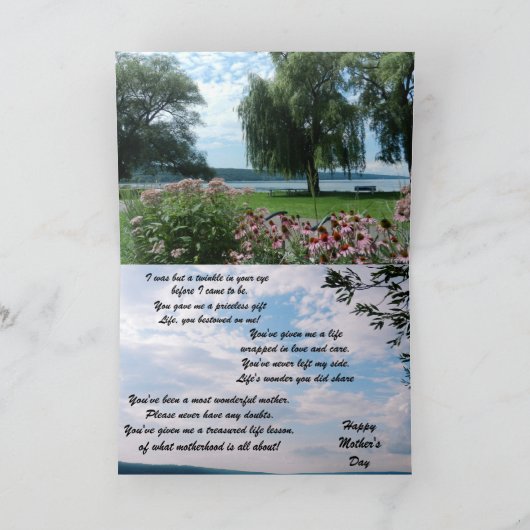 母のデイカードに母さんありがとう カード (内部)