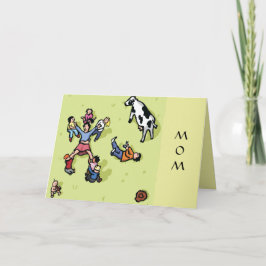 母のデイカードを引き裂く サンキューカード