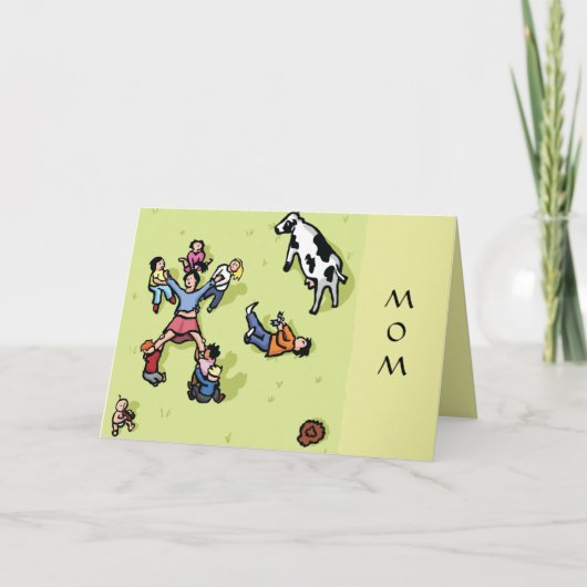 母のデイカードを引き裂く サンキューカード (正面)