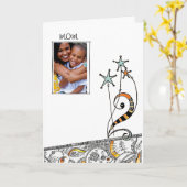 母のデイカード カード (黄色い花)